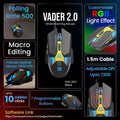 Vader 2.0 Wired Gaming Mouse | 7200 DPI | RGB Lighting | 7 Programmable Buttons